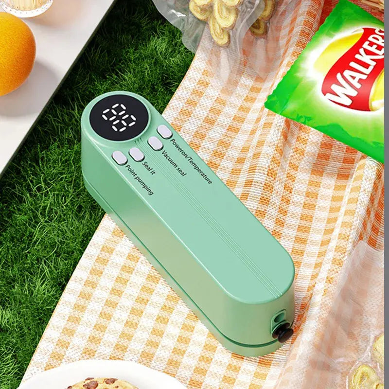 Mini Sigillatrice Sottovuoto Wireless per Conservare il Cibo Fresco