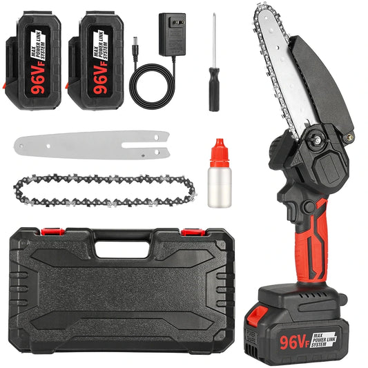 Tagliasiepi Elettrico Portatile 21V con Lama da 6″ – Senza Fili, Potente e Compatto