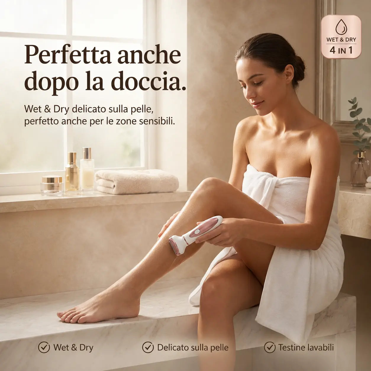 LunaSmooth Pro™ 4-in-1  Rasoio Elettrico Donna