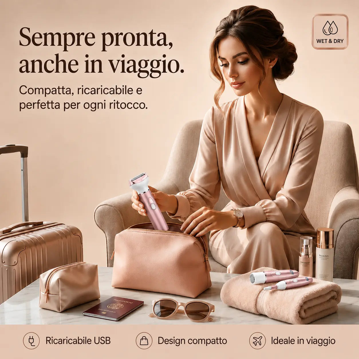 LunaSmooth Pro™ 4-in-1  Rasoio Elettrico Donna